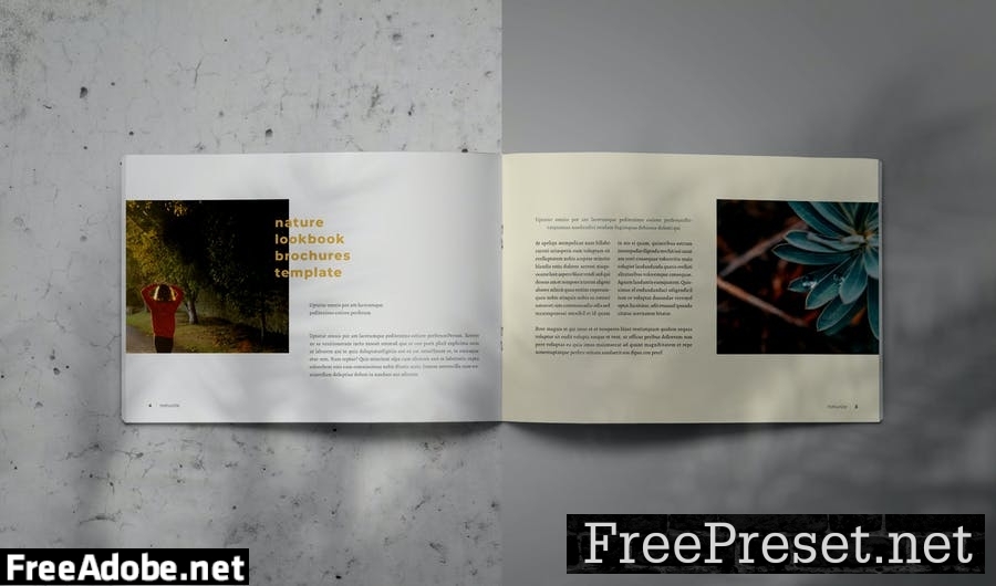 NATURIZE - Indesign Lookbook Brochure Template TJU7KTS