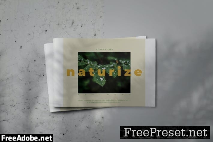 NATURIZE - Indesign Lookbook Brochure Template TJU7KTS