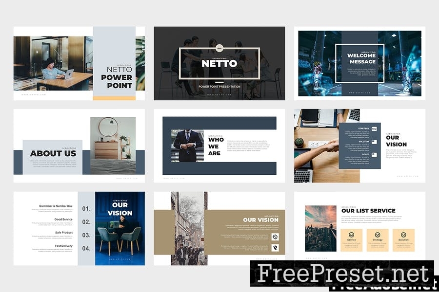 Netto : Architecture and Real Estate Google Slides JRUS8U