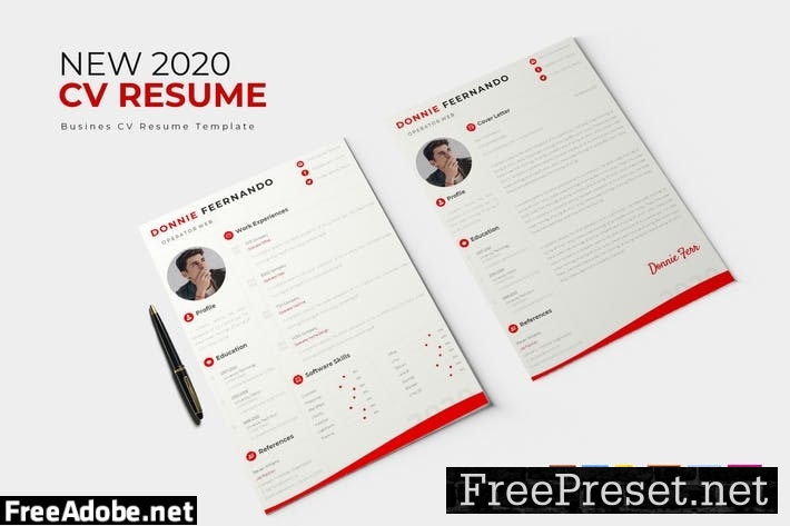 New 2020 Creative | CV & Resume QGP23Q4