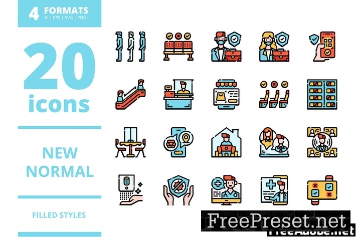 New normal Filled icons packs Q8PHTUP