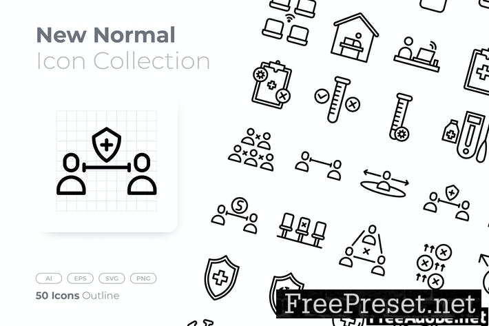 New Normal Outline Icon 6NYW3FQ