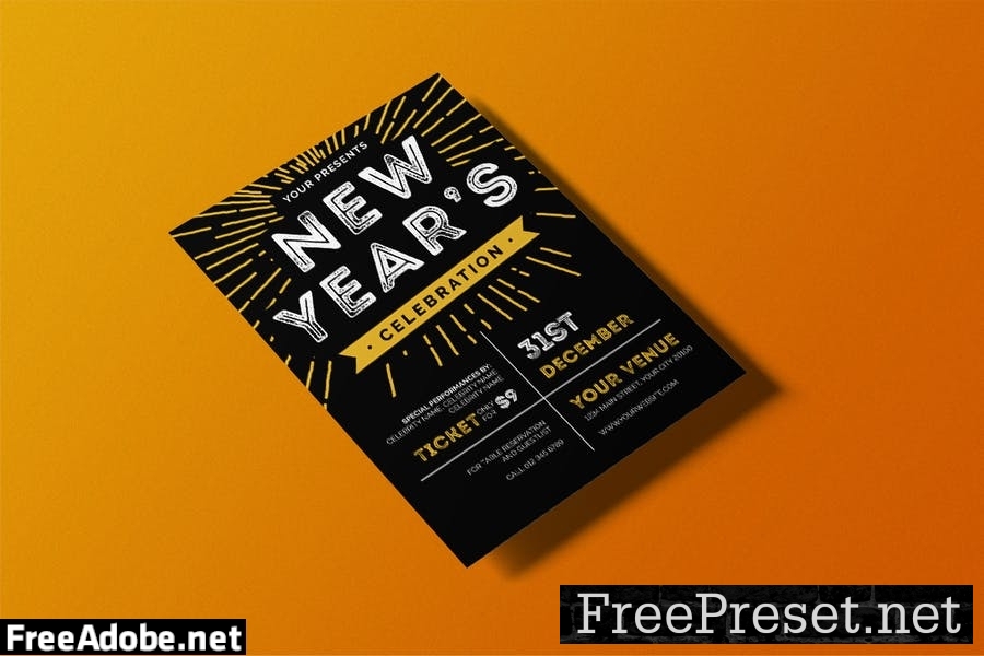 New Year Celebration Flyer