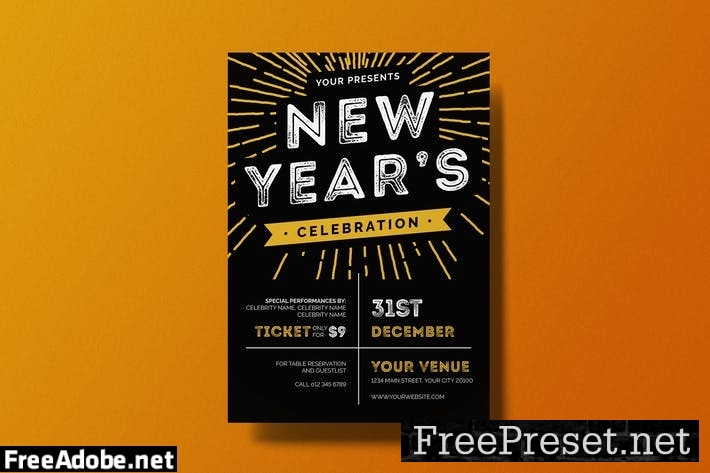 New Year Celebration Flyer M2PK3AS