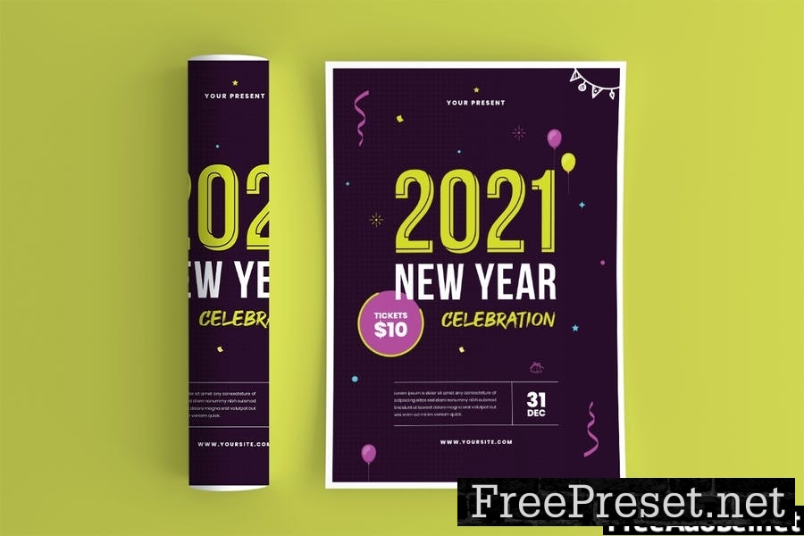 New Year Countdown Celebration 2021 Flyer