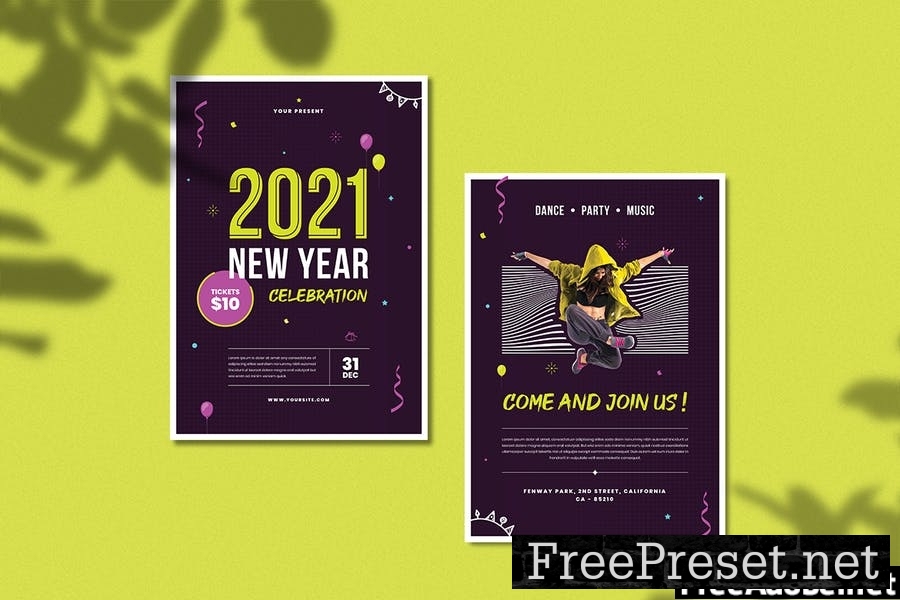 New Year Countdown Celebration 2021 Flyer