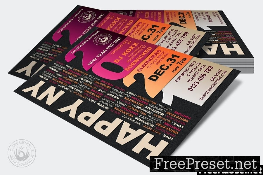 New Year Flyer Template V3