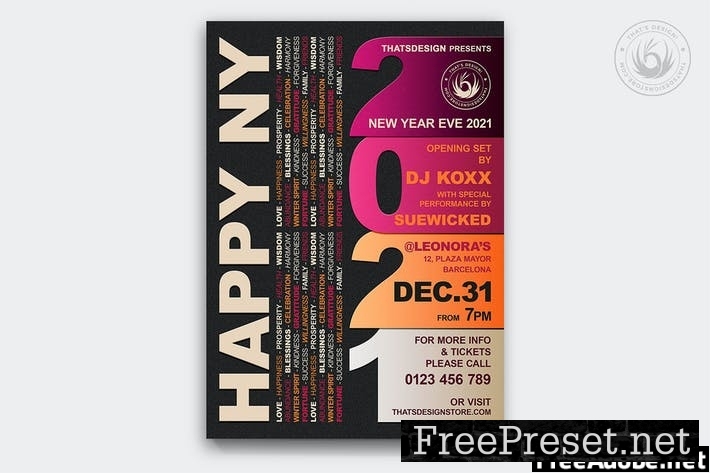 New Year Flyer Template V3 ZR9CP7C