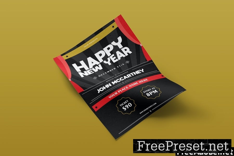 New Year Flyer Template Vol. 02