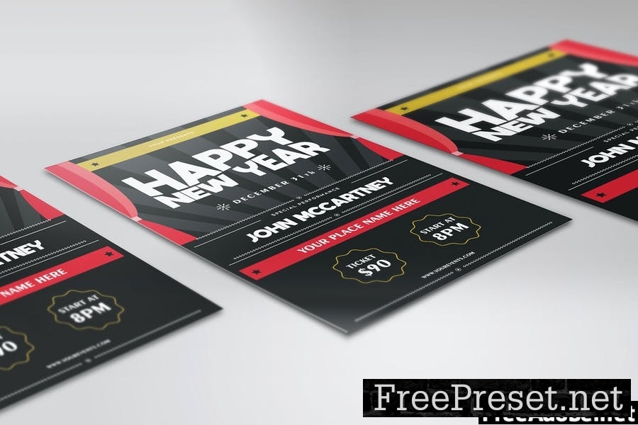 New Year Flyer Template Vol. 02