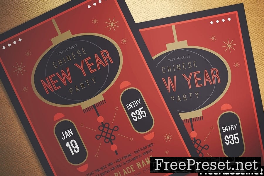 New Year Flyer WMEGN9T