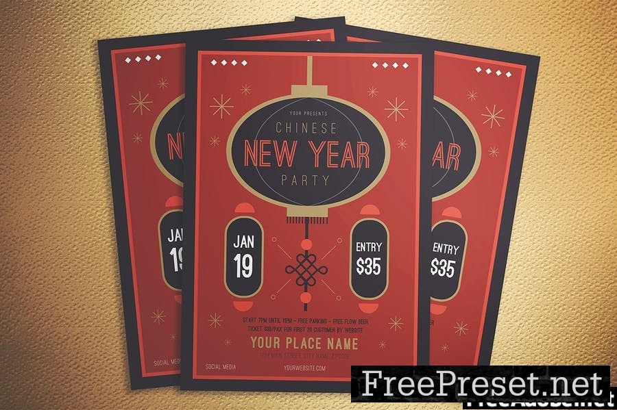 New Year Flyer WMEGN9T