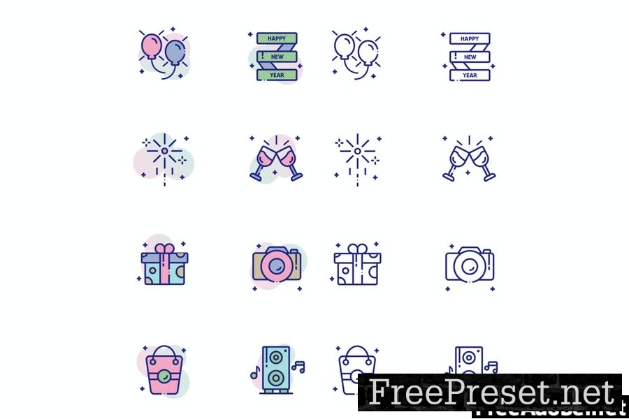 New Year Icon Pack