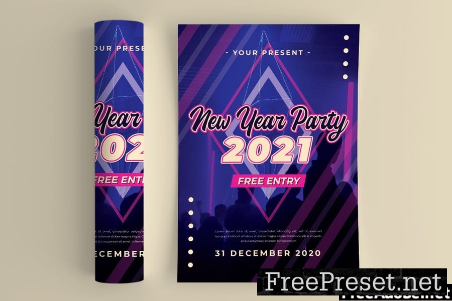 New Year Party 2021 Flyer