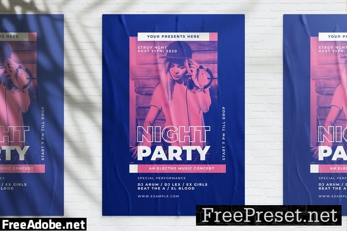 Night Party Poster C956TXT