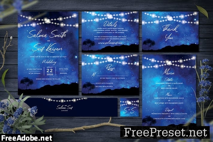 Night Wedding Invitation PJ7HSJ2