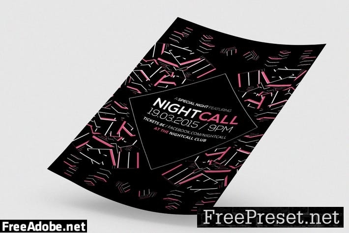 Nightcall Flyer / Poster SU3AGC