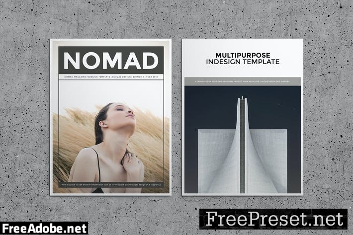 Nomad Magazine Template NEP6C7