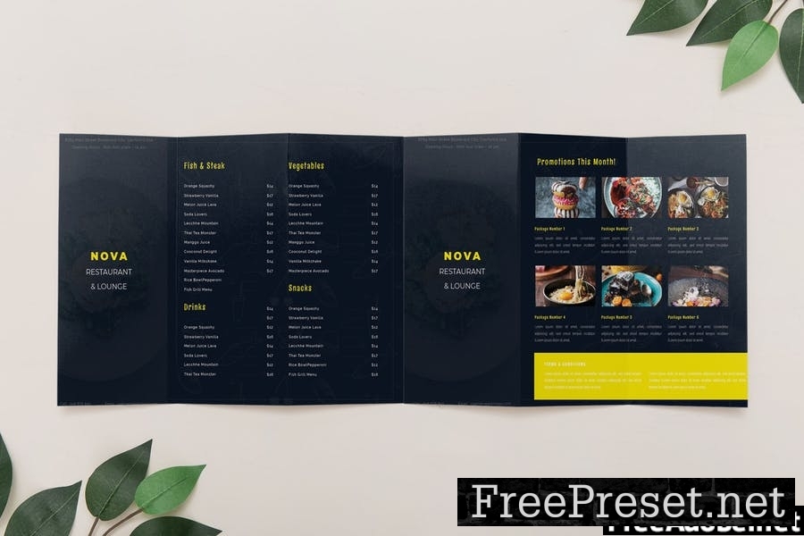 Nova Restaurant Menu