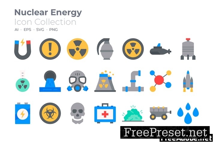 Nuclear Energy Color Icon PPFLY8M