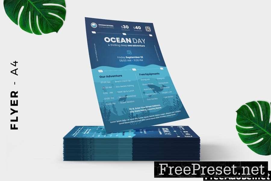 Ocean Concervation Flyer Design