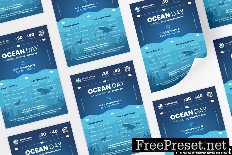 Ocean Concervation Flyer Design