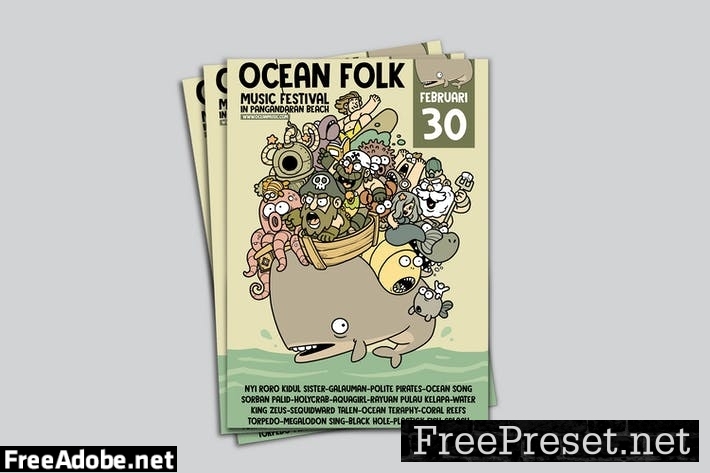 Ocean Folk Poster RG R8EBVTB