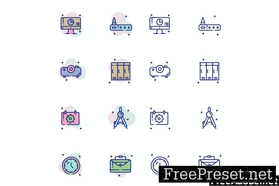 Office Materials Icon Pack