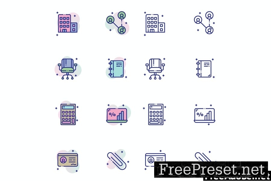 Office Materials Icon Pack