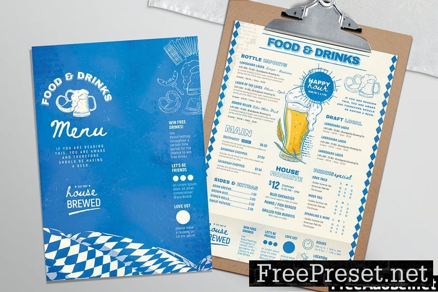 Oktoberfest Flyer & Beer Menu Template