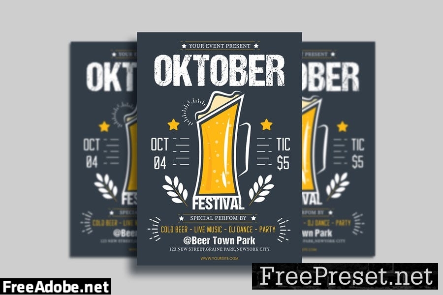 Oktoberfest Flyer Template HKJAXJF