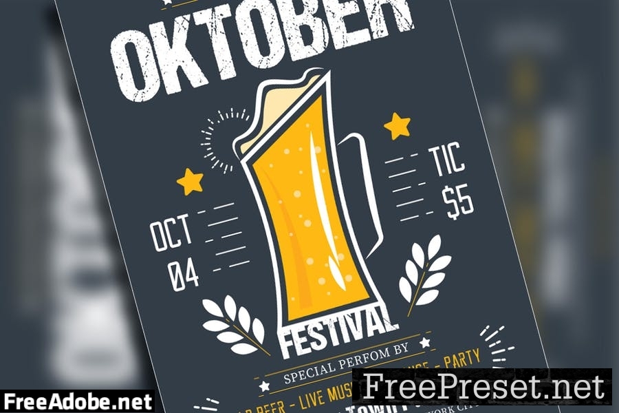 Oktoberfest Flyer Template HKJAXJF