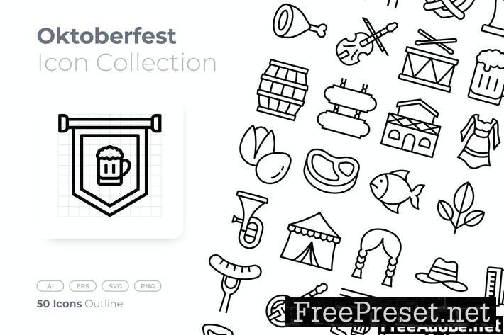 Oktoberfest Outline Icon 6AE4DTY