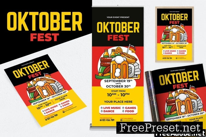 Oktoberfest Print Templates S4388LM