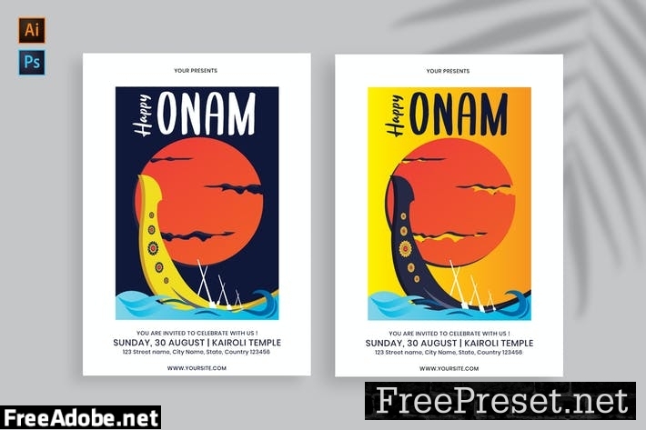 Onam Festival Flyer/Poster Template ZDNF5CU