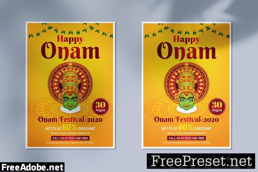 Onam Flyer Template U4LB5EP