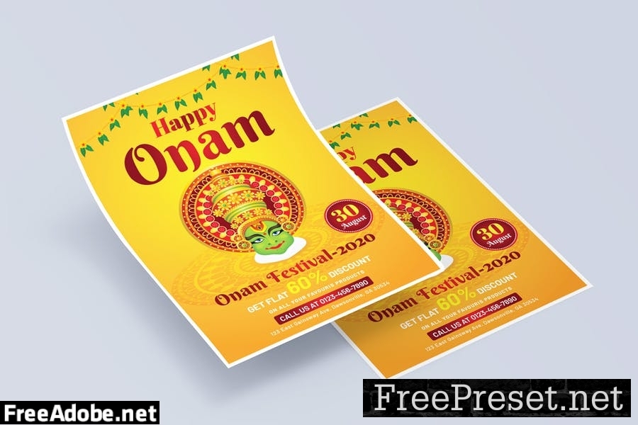 Onam Flyer Template U4LB5EP