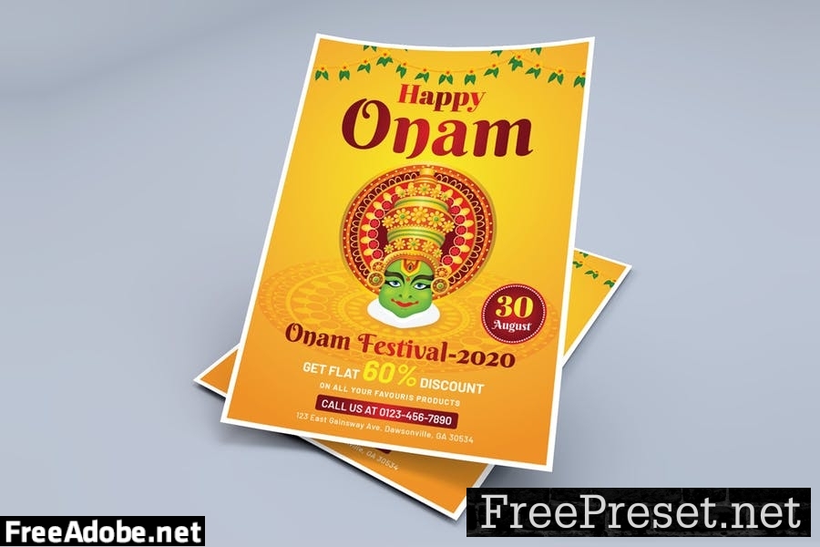 Onam Flyer Template U4LB5EP