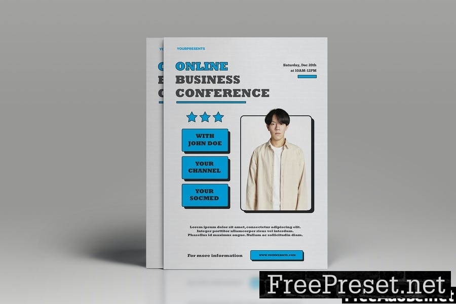 Online Business Conference Flyer Template Vol. 01