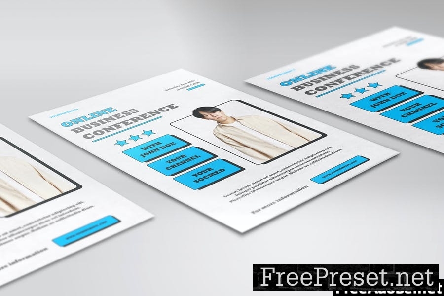 Online Business Conference Flyer Template Vol. 01