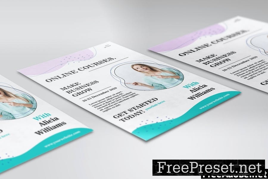 Online Course Flyer Template Vol. 01 RDU9NN4