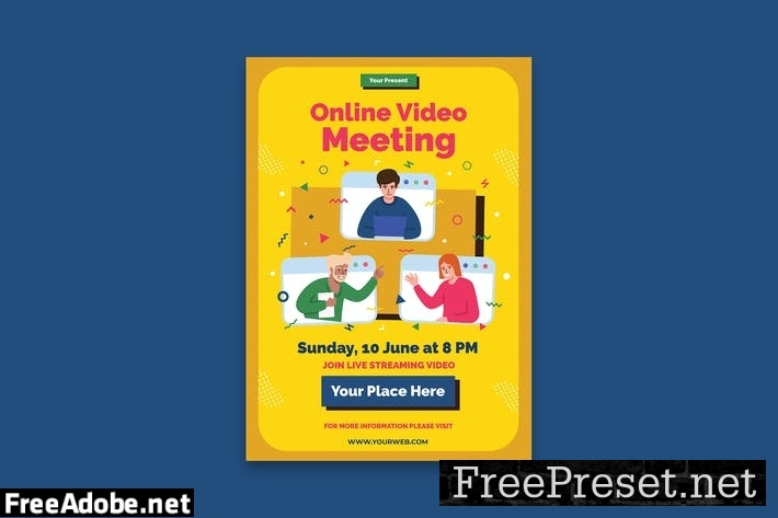 Online Meeting Poster PDZRFVF