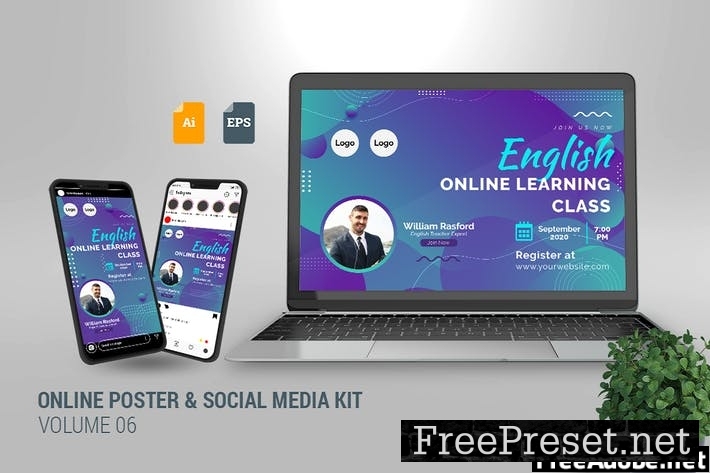 Online Poster & Social Media Kit Vol. 06 KXEG9VE