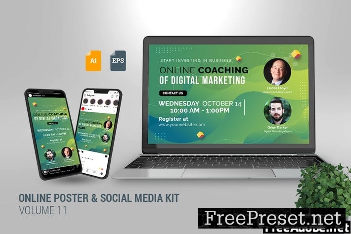 Online Poster & Social Media Kit Vol. 11 5D3DZGS