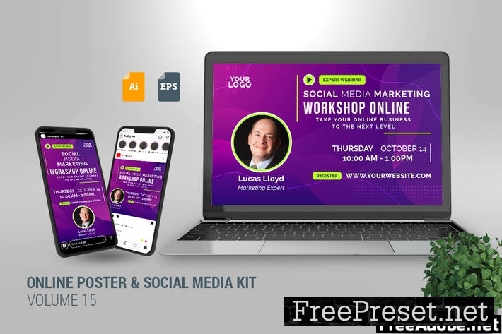 Online Poster & Social Media Kit Vol. 15 9QUZ3P5