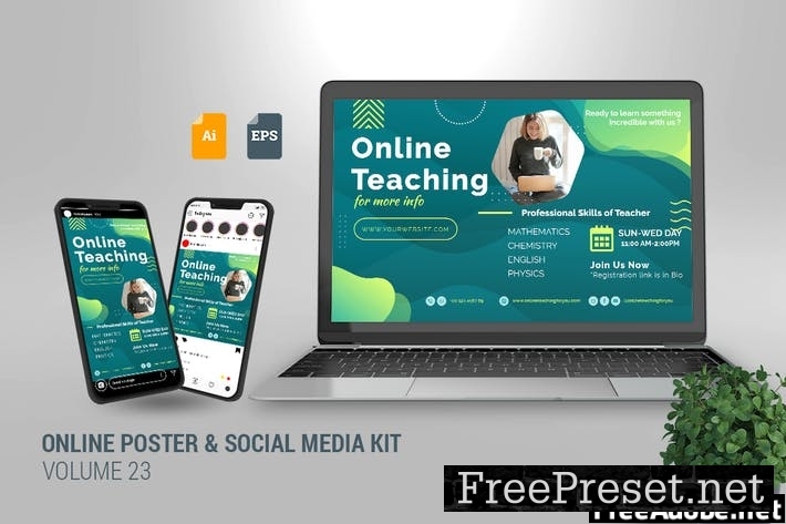 Online Poster & Social Media Kit Vol. 23 KUSU95H