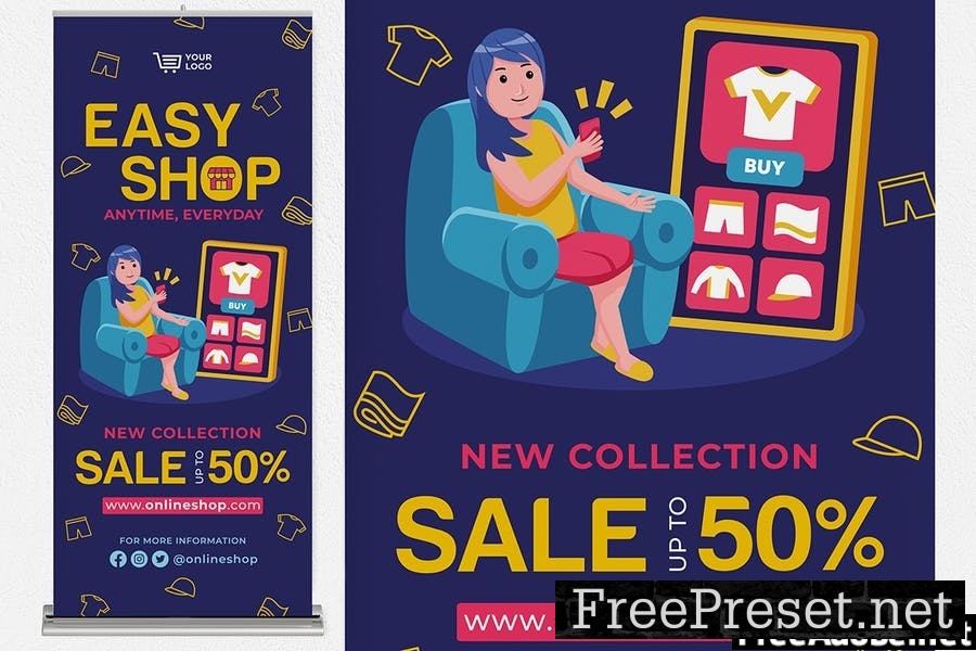 Online Shopping #01 Print Templates Pack