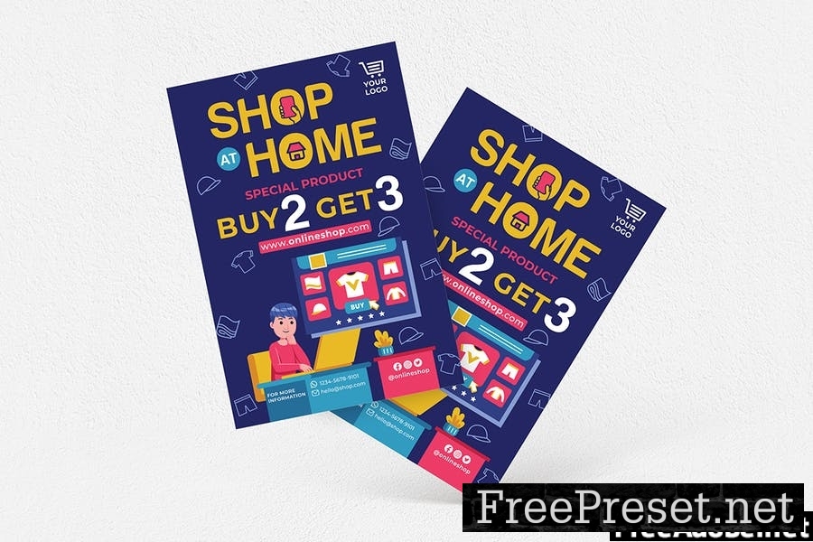 Online Shopping #02 Print Templates Pack 9LZX7XD