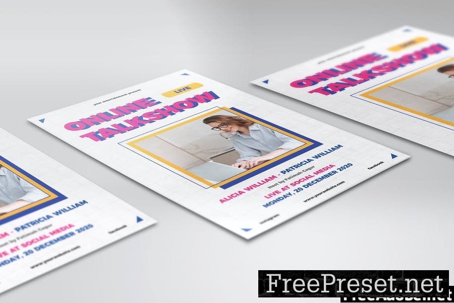 Online Talkshow Flyer Template Vol. 01