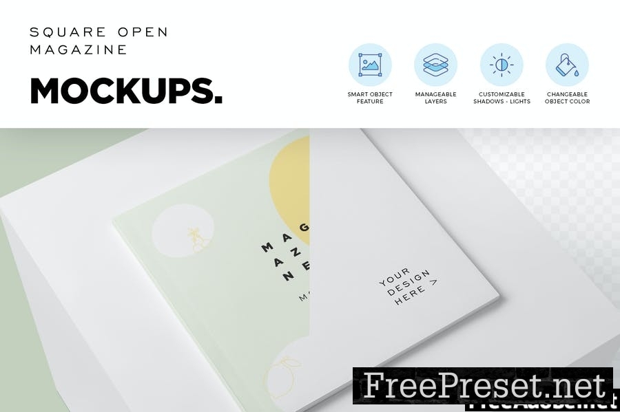 Open Magazine Mockups